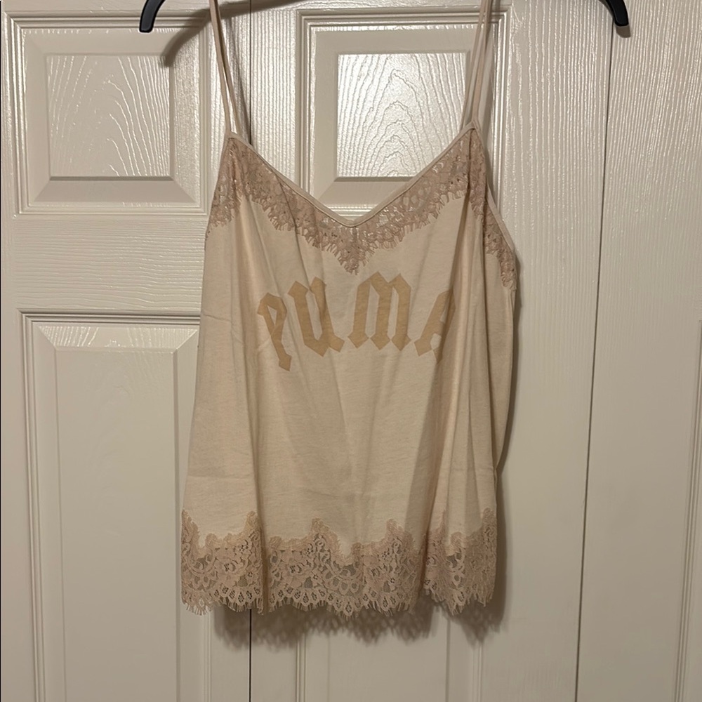 fenty x Puma Tan Lace Camisole Top